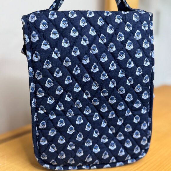 Vera Bradley Quilted Lunch Box – Retired Navy Blue Floral Paisley Print - Picture 4 of 9